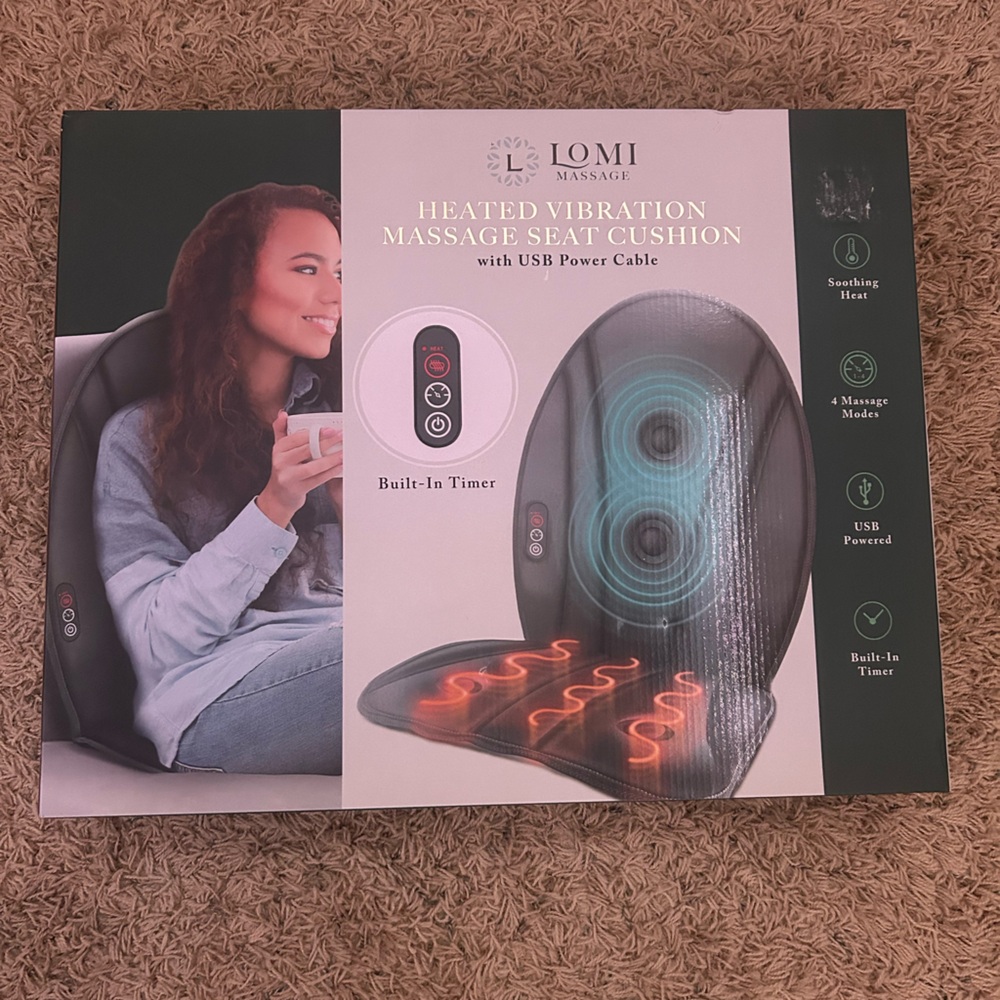Heated Vibration Massage Seat Cushion